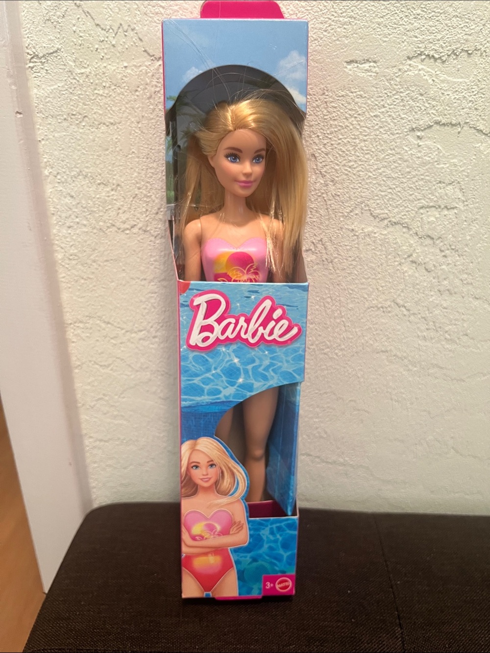 #2035* Barbie Blonde Doll in Pink Swimsuit - Barbie